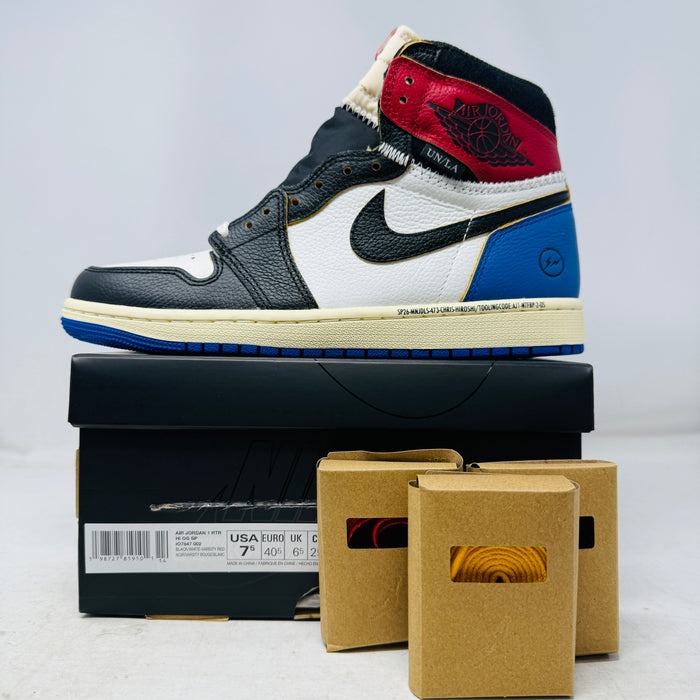 Jordan 1 Retro High OG SP Fragment x Union LA Varsity Red Sport Royal