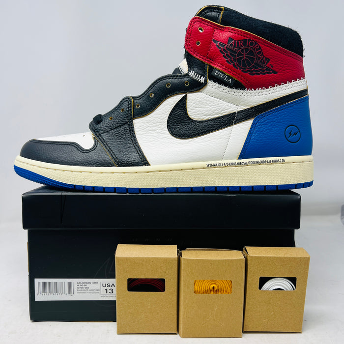 Jordan 1 Retro High OG SP Fragment x Union LA Varsity Red Sport Royal