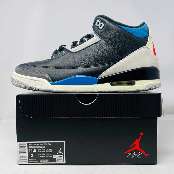 Jordan 3 Retro OG Rare Air sneakers in clean condition with good box, 2025 release