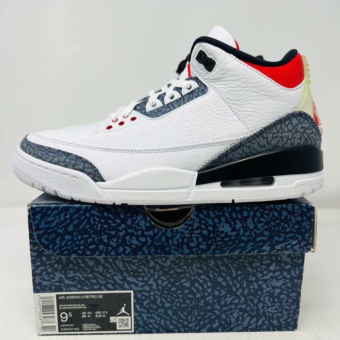 Jordan 3 Retro SE Fire Red Denim (2020)