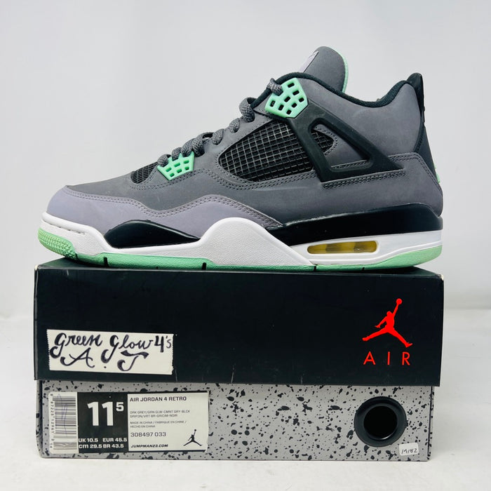 Jordan 4 Retro Green Glow