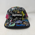 Supreme AOI Embroidered Camp Cap Black