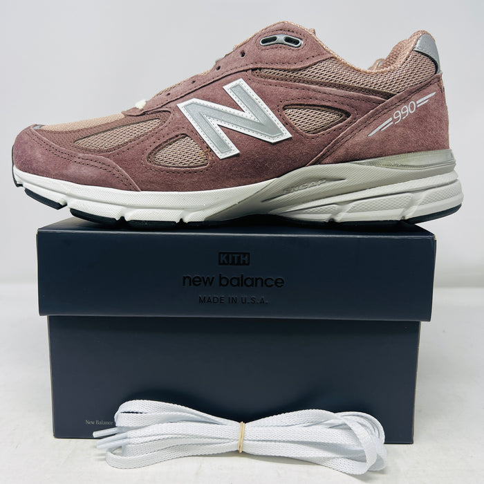 New Balance 990v4 MiUSA Kith Dusty Mauve