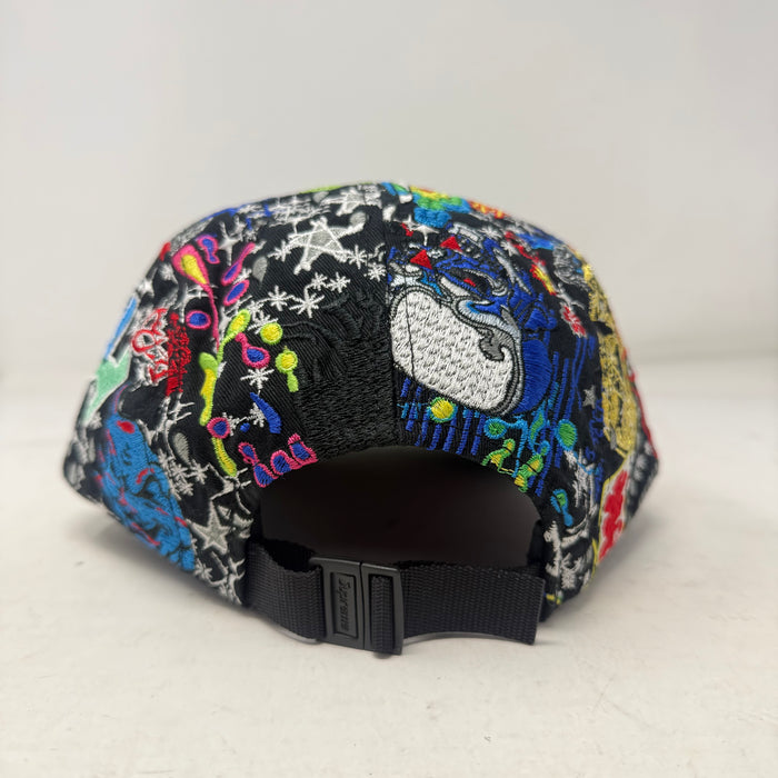 Supreme AOI Embroidered Camp Cap Black