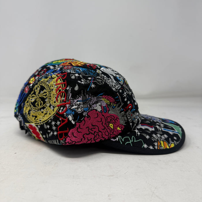 Supreme AOI Embroidered Camp Cap Black