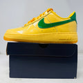 Nike Air Force 1 Low Patent Leather Topaz Gold Pine Green