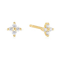 Ania Haie Cubic Zirconia Sparkle Earrings in Sterling Silver with 14kt Gold Plate