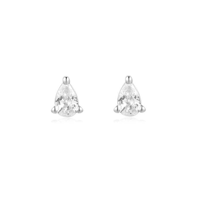 Ania Haie Pear Shaped Cubic Zirconia Earrings in Sterling Silver