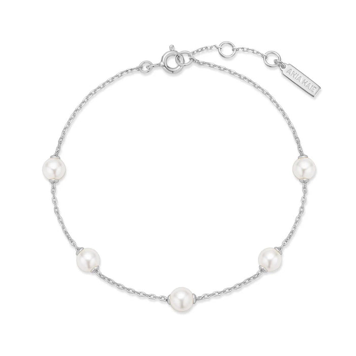 Ania Haie Shell Pearl Bracelet in Sterling Silver