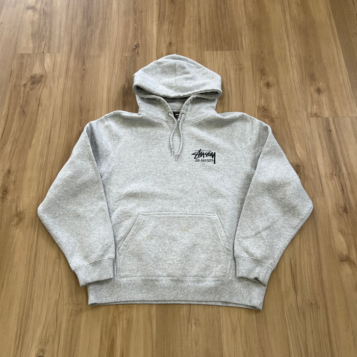 Ash Grey Stüssy Los Angeles Chapter Hoodie