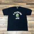 BAPE 1st Camo College Tee 'Black/Green'