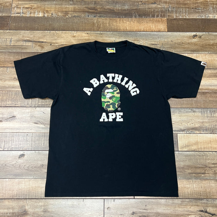 BAPE 1st Camo College Tee 'Black/Green'