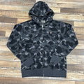 BAPE Color Camo Thermal Full Zip Hoodie Black