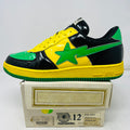 Bapesta FS-001 Low Green Black Patent