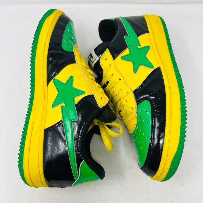 Bapesta FS-001 Low Green Black Patent