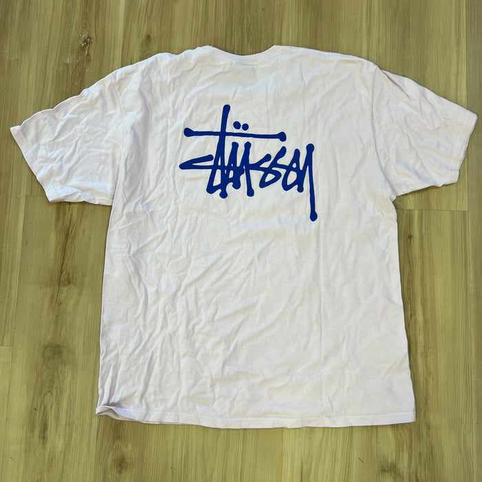 Basic Stussy Logo Tee Lavender