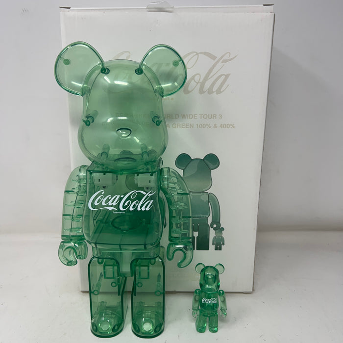 Bearbrick x Coca-Cola Georgia Green 100% & 400% Set