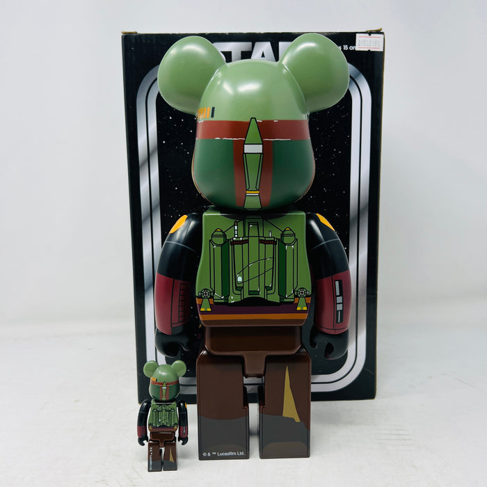 Bearbrick x Star Wars Boba Fett (Recovered Armor) 100% & 400% Set