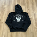 Black Stüssy Surf Skate Skull Hoodie