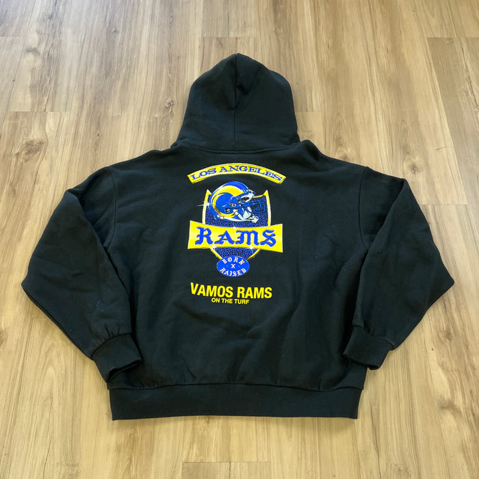 Born x Raised Los Angeles Rams black hoodie