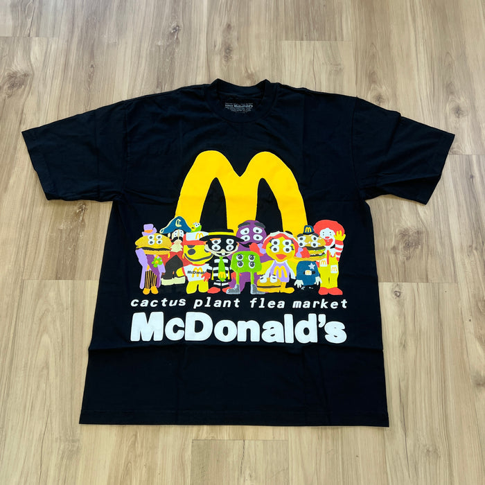 Cactus Plant Flea Market x McDonald's Cactus Buddy! And Friends T-shirt Black