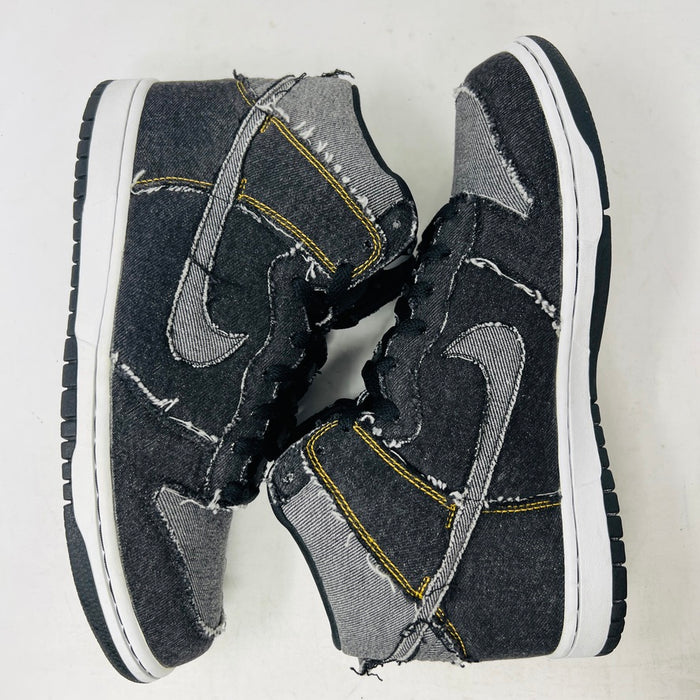 Nike Dunk High Black Denim