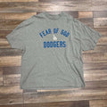 Fear of God Essentials Dodgers 90's Tee Concrete Heather preowned oversized XL