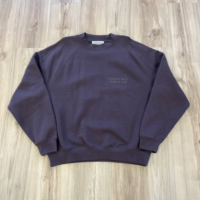 Fear of God Essentials Raglan Crewneck Sweatshirt Plum