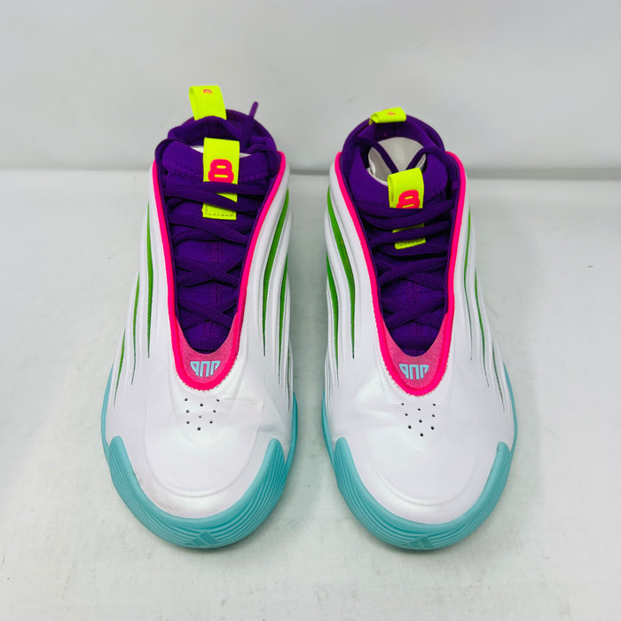 adidas Harden Vol. 9 Jalen Williams White Lucid Lime Pink