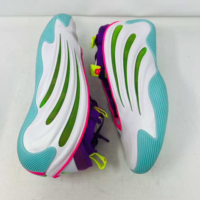 adidas Harden Vol. 9 Jalen Williams White Lucid Lime Pink