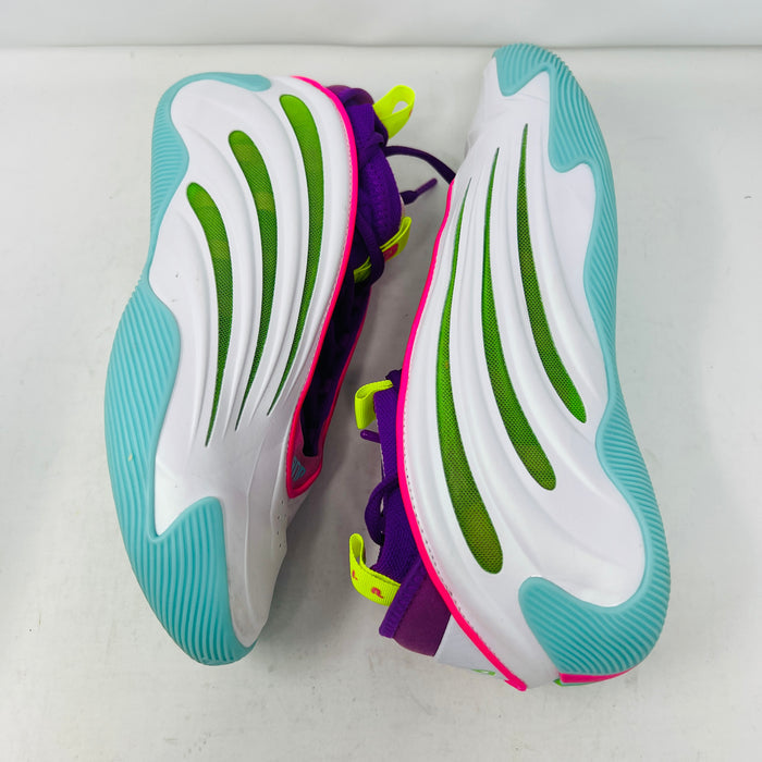 adidas Harden Vol. 9 Jalen Williams White Lucid Lime Pink