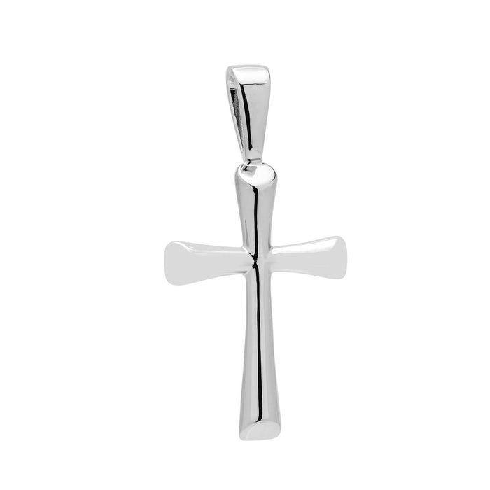 Large Cross Charm in Sterling Silver