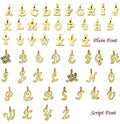 Letter Charm Pendant