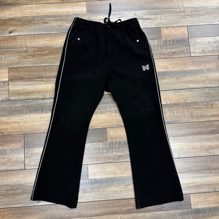 Preowned Needles Piping Cowboy Pants in black color