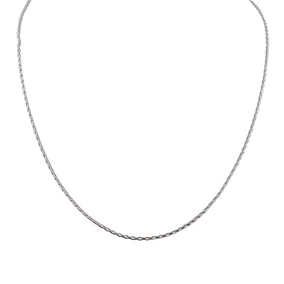 Parisian Wheat Chain in Sterling Silver (18 inches and 1.5mm wide)