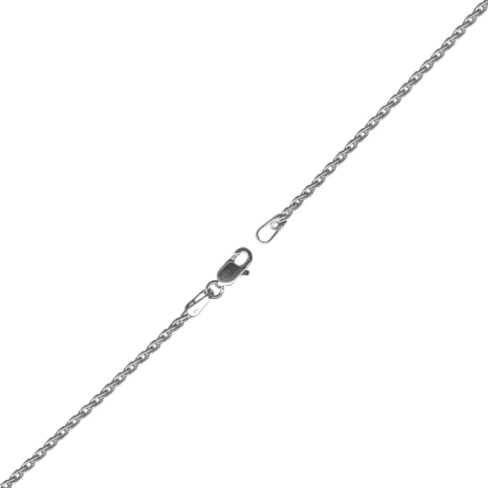 Parisian Wheat Chain in Sterling Silver (18 inches and 1.5mm wide)