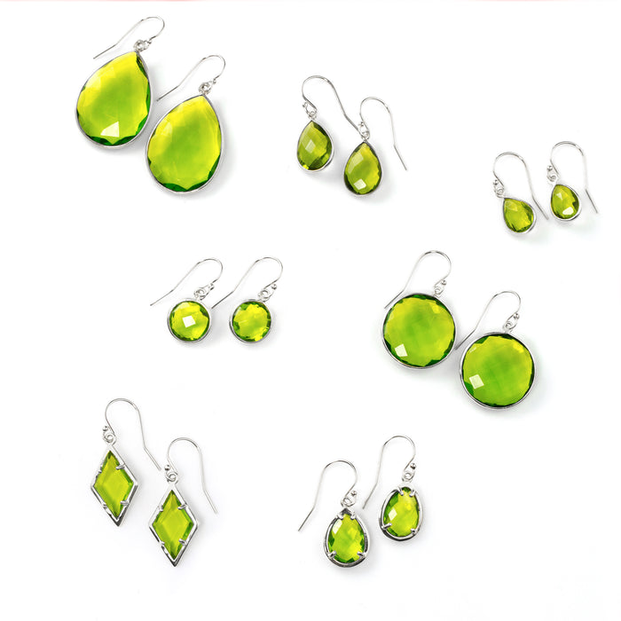 Peridot Earrings : August Birthstone