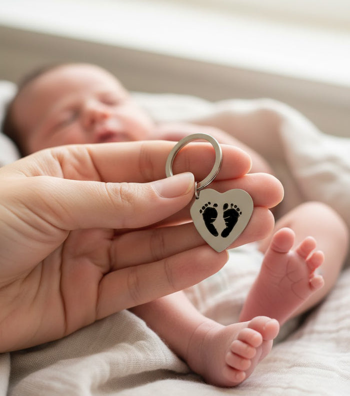 Personalized Heart Shaped Keychain