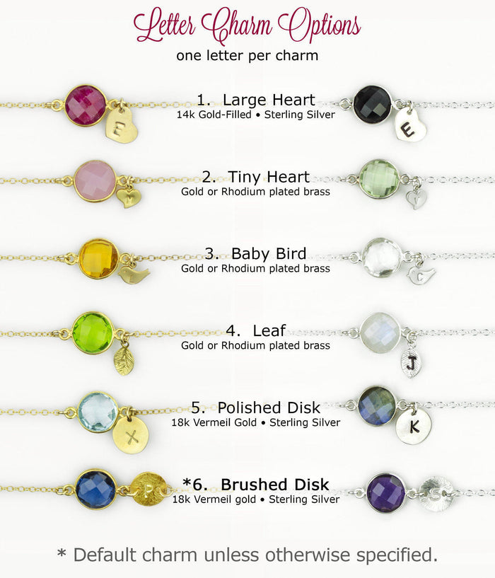 Personalized March Birthstone & Initial Charm Necklace, 925 Sterling Silver, 18k Vermeil Gold, Custom Aqua Chalcedony Station Necklace, Minimalist Gemstone Necklace, Christmas Gift for Her, for Women