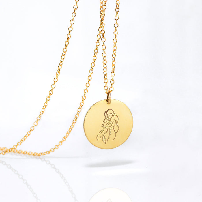 Personalized Zodiac Necklace, Custom Sterling Silver or Gold Filled Jewelry, Trendy Birthday Jewelry for Women, Astrology Jewelry for Her, Custom Gift
