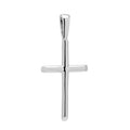 Polished Cross Charm in Sterling Silver