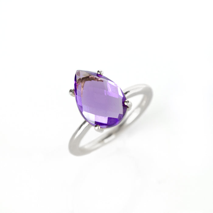 Sterling Silver Purple Amethyst Ring