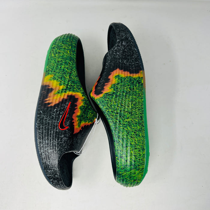 Nike ReactX Rejuven8 Slide .SWOOSH Touch Grass Dark Smoke Grey Kelly Green