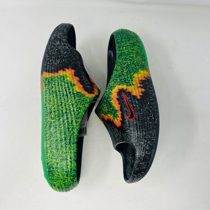 Nike ReactX Rejuven8 Slide .SWOOSH Touch Grass Dark Smoke Grey Kelly Green