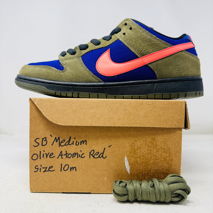 Nike SB Dunk Low Olive Atomic Red