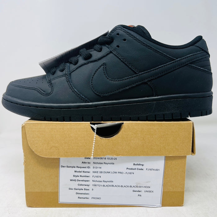 Nike SB Dunk Low Pro Triple Black (Sample Pair)