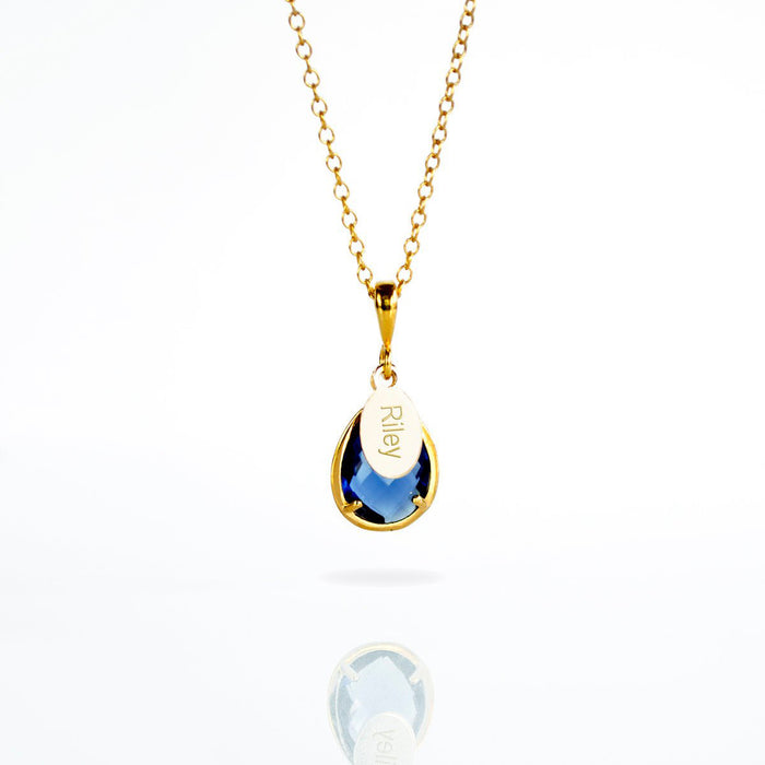September Birthstone Necklace : Kyanite
