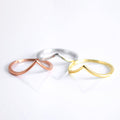 Simple V Shape Dainty Ring