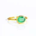 single gold plated small oval green onyx ring. may birthstone green onyx stacking rings stackable rings birthstone ring birthstone jewelry, may birthstone green onyx stacking rings stackable rings birthstone ring birthstone jewelry, stack set, stacking rings, gemstone ring, birthstone ring, mother's day gift for her, gift for mom, gift for fiance, gift for girlfriend, wedding jewelry, bridesmaid jewelry, anniversary jewelry, anniversary gift, birthday gift, christmas gift, valentine's day gift, valentine's