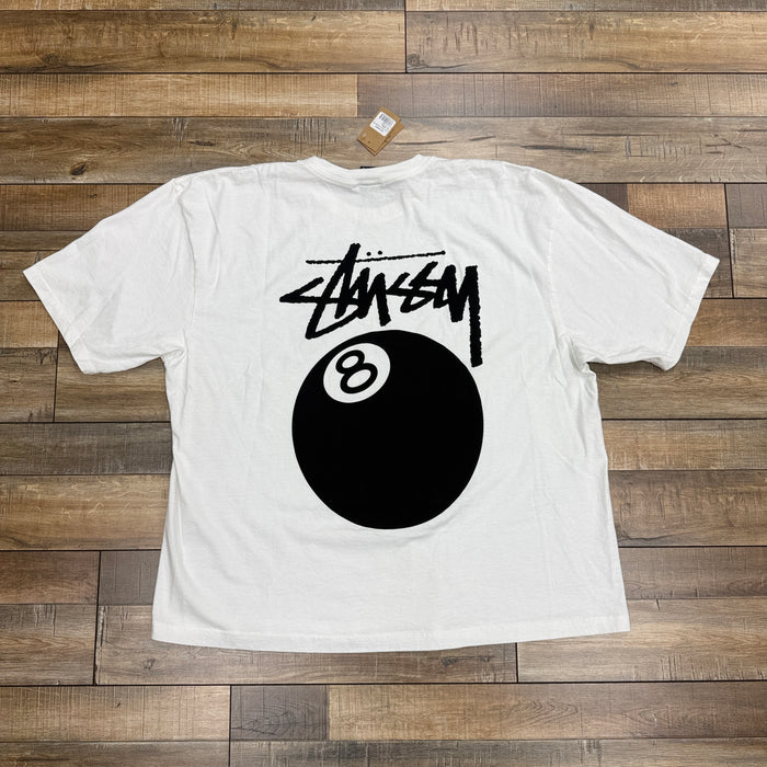 Stussy 8 Ball Tee White